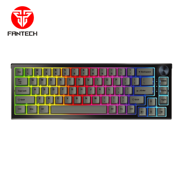 Gejmerska mehanička tastatura FANTECH MK858 MAXFIT67 CRNA (BELI SWITCH)
