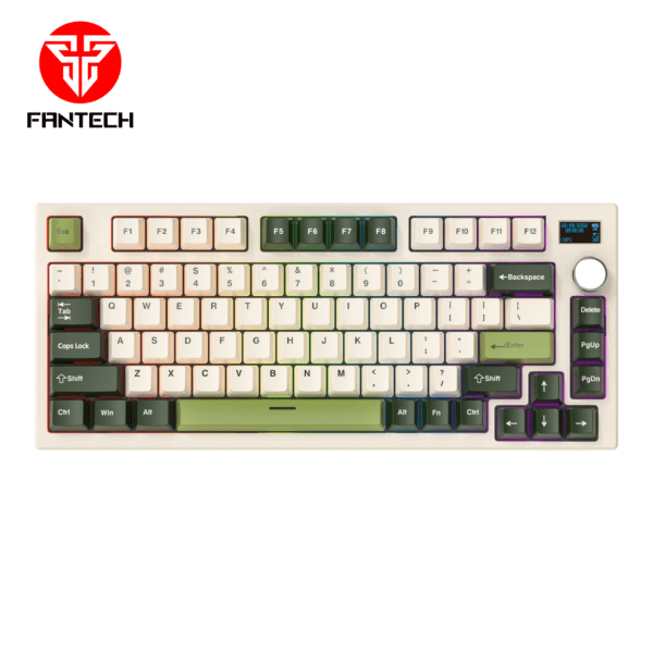 Gejmerska mehanička tastatura FANTECH MK910 MAXFIT81 MILKY MATCHA (ŽUTI SWITCH)