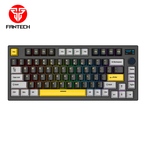 Gejmerska mehanička tastatura FANTECH MK910 MAXFIT81 VIBRANT UTILITY (ŽUTI SWITCH)
