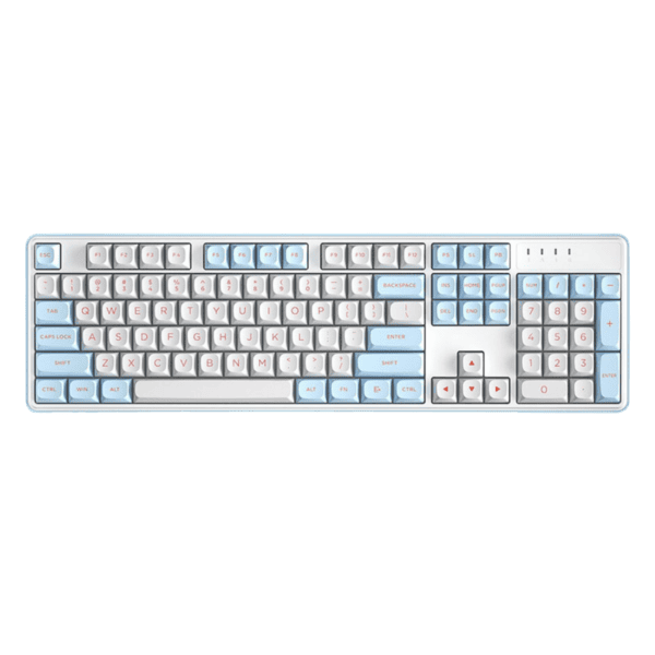 Gejmerska Mehanicka tastatura ZIFRIEND ZT104 belo plava (sivi switch)