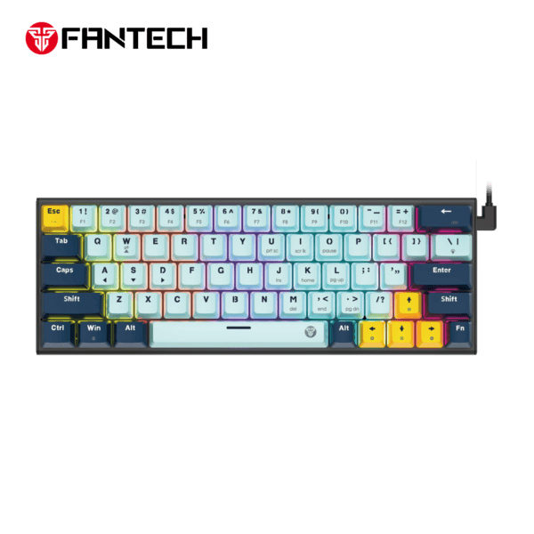 Gejmerska Mehanicka Tastatura Fantech MK874 Atom 63 SkyBlue (Blue switch)